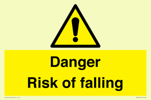 Danger Risk of falling